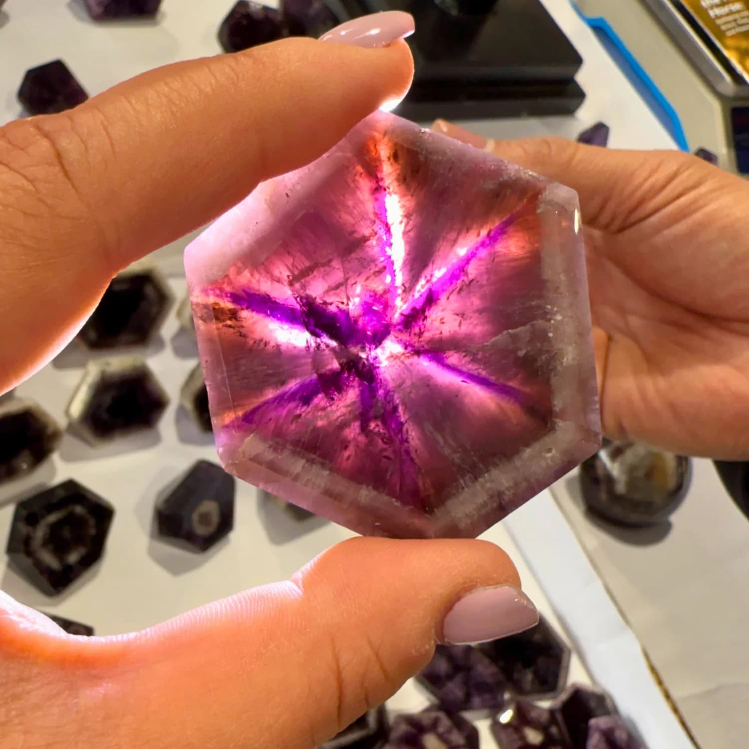 Trapiche Amethyst Slice