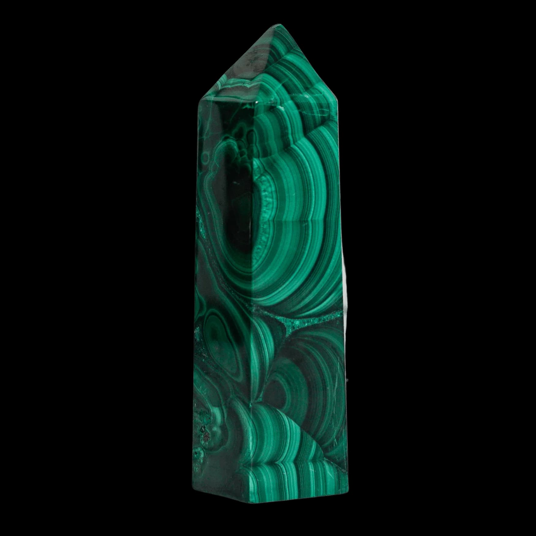 Malachite Crystal Point