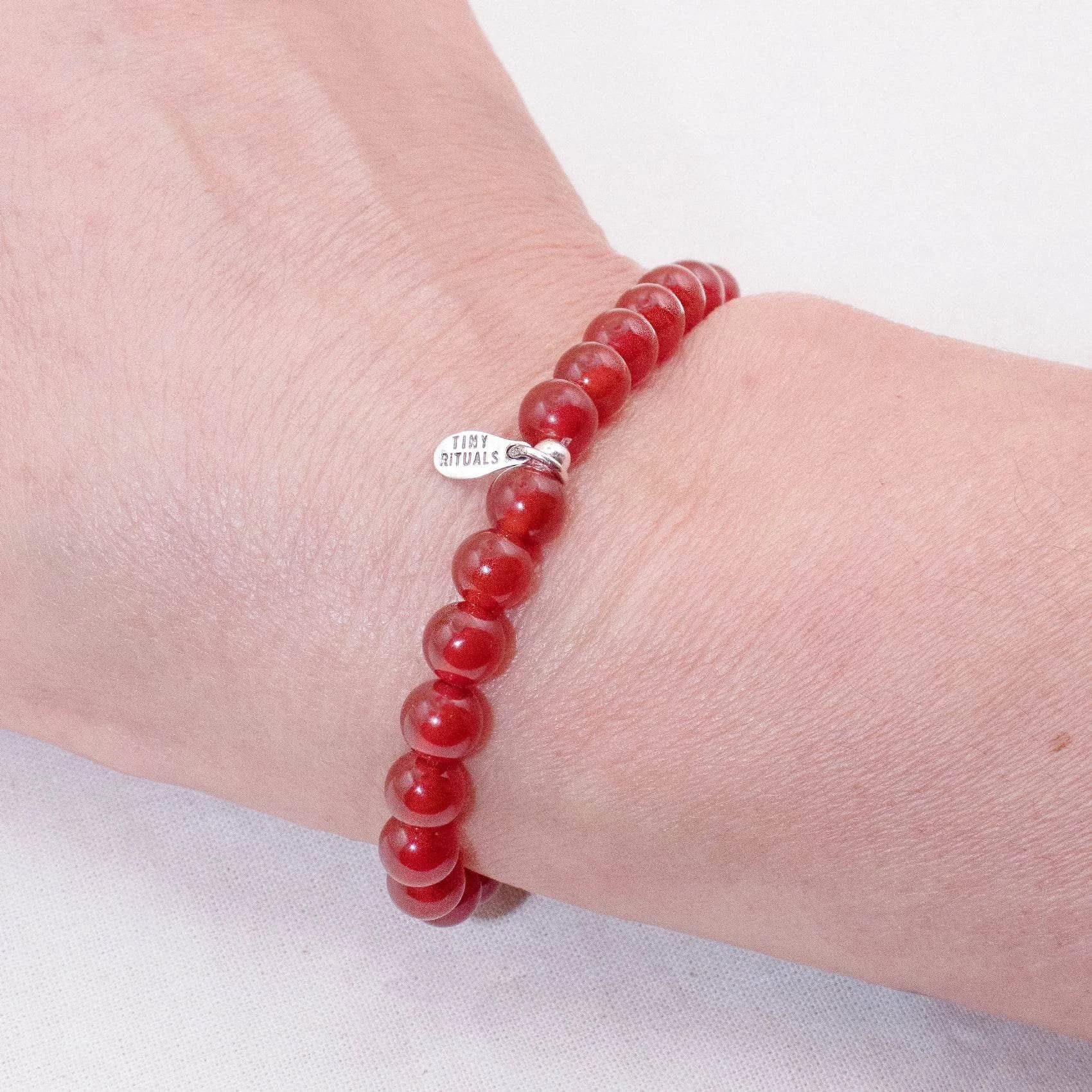 Red Carnelian Energy Bracelet - 6mm